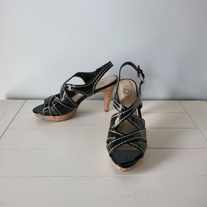 Black strappy sandals by Hokus Pokus, size 10M, worn once